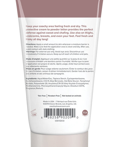 COOCHY Sweat Defense Protection Lotion - 3.4 oz Peony Prowess by Classic Brands