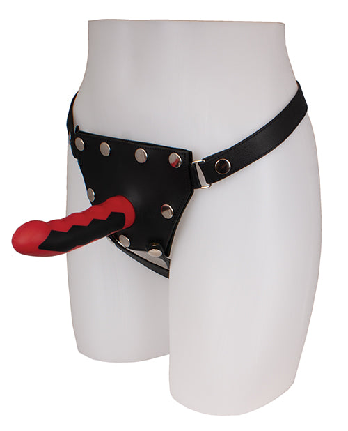 ElectraStim Silicone Fusion Komodo Dildo - Red/Black by Cyrex Ltd.