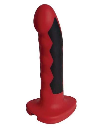 ElectraStim Silicone Fusion Komodo Dildo - Red/Black by Cyrex Ltd.
