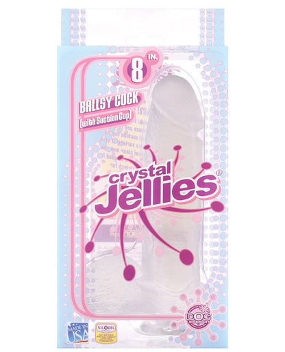 "Crystal Jellies 8"" Ballsy Cock"
