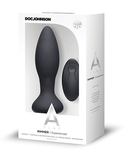 A Play Rimmer Experienced Rechargeable Silicone Anal Plug W/remote by Doc Johnson