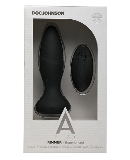 A Play Rimmer Experienced Rechargeable Silicone Anal Plug W/remote by Doc Johnson