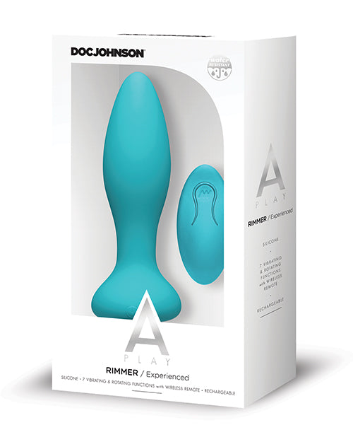 A Play Rimmer Experienced Rechargeable Silicone Anal Plug W/remote by Doc Johnson