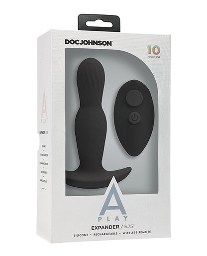 A Play Expander Rechargeable Silicone Anal Plug W/remote by Doc Johnson