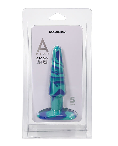 A Play 5" Groovy Silicone Anal Plug