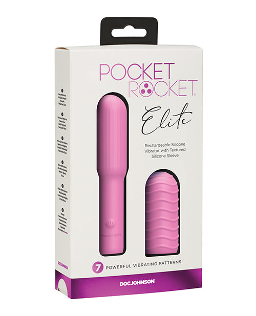 Pocket Rocket Elite Rechargeable W/removable Sleeve by Doc Johnson
