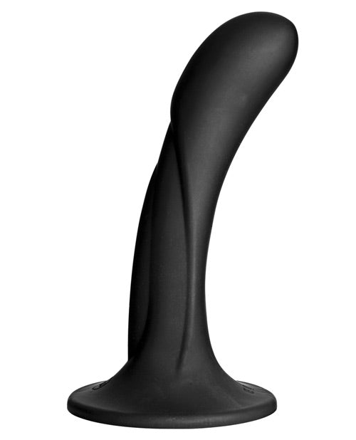 Vac-U-Lock G Spot Silicone Dong - Black by Doc Johnson