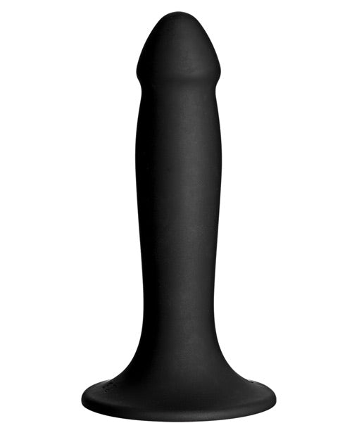 Vac-U-Lock Smooth Silicone Dong - Black by Doc Johnson