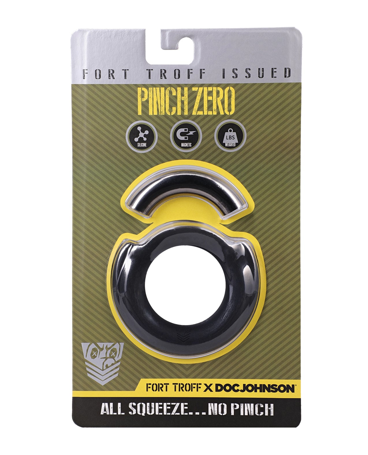 Fort Troff Pinch Zero Cock Ring - Black by Doc Johnson