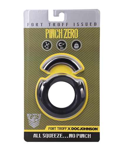Fort Troff Pinch Zero Cock Ring - Black by Doc Johnson