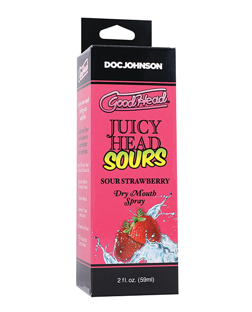 GoodHead Juicy Head Dry Mouth Spray - 2 oz Spray Bottle Sour Strawberry