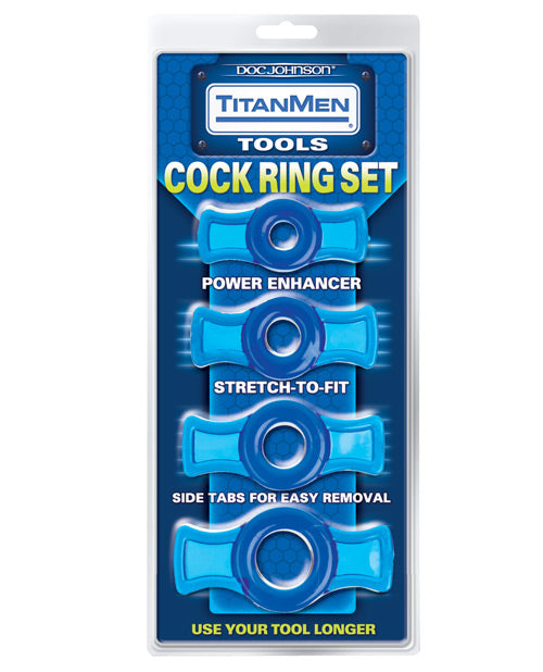 Titanmen Tools Cock Ring Set by Doc Johnson