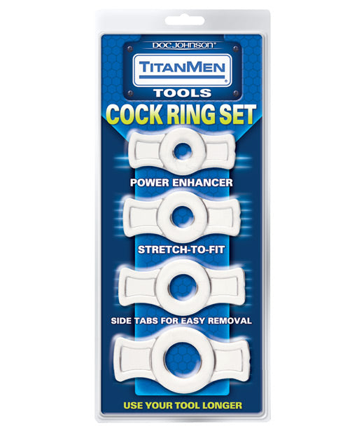 Titanmen Tools Cock Ring Set by Doc Johnson