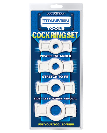 Titanmen Tools Cock Ring Set by Doc Johnson