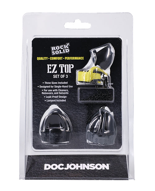 Rock Solid EZ Top Topper - Set of 3 by Doc Johnson
