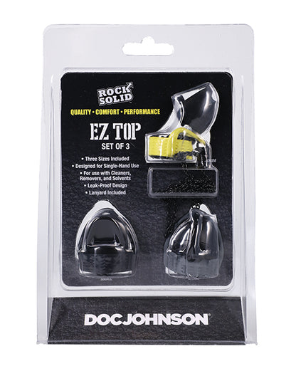 Rock Solid EZ Top Topper - Set of 3 by Doc Johnson