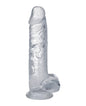 In A Bag 8" Big Dick - Clear