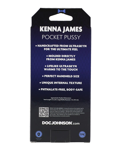 Signature Strokers ULTRASKYN Pocket Pussy - Kenna James, Vanilla by Doc Johnson