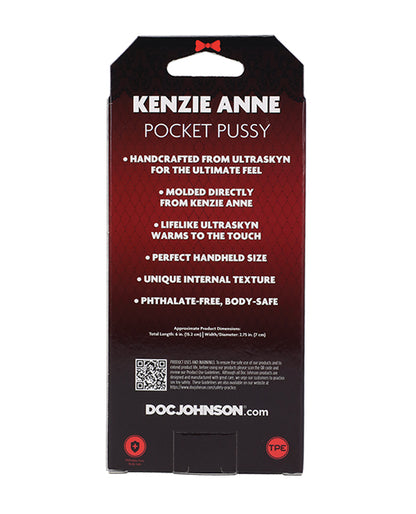 Signature Strokers ULTRASKYN Pocket Pussy - Kenzie Anne, Vanilla by Doc Johnson