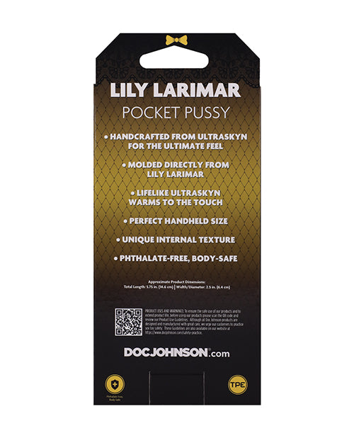 Signature Strokers ULTRASKYN Pocket Pussy - Lily Larimar, Vanilla by Doc Johnson