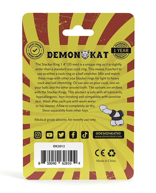 Demon Kat Stacker Ring - Black by Daily Karma INC (demon Kat)