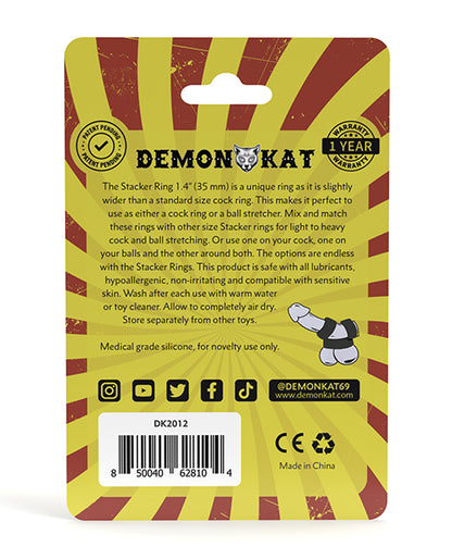 Demon Kat Stacker Ring - Black by Daily Karma INC (demon Kat)