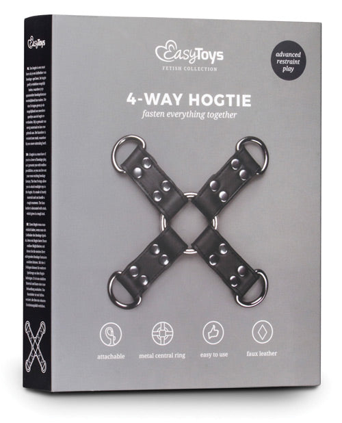 Easy Toys Faux Leather Hogtie - Black by One-dc