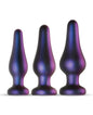 Hueman Comets Butt Plug Set of 3 - Purple