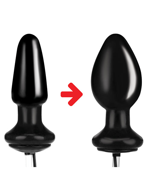 Lux Fetish 4" Inflatable Vibrating Butt Plug