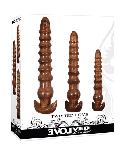 Evolved Twisted Love 3 pc Plug Set - Gold by Evolved Novelties INC