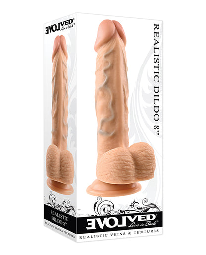 Evolved 8" Realistic Dildo W/balls