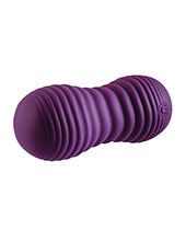 Evolved Eager Egg Vibrating & Thrusting Egg w/Remote - Purple by Evolved Novelties INC