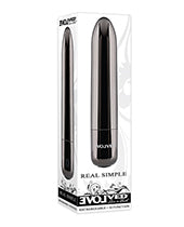 Evolved Real Simple Rechargeable Bullet - Black Chrome by Evolved Novelties INC