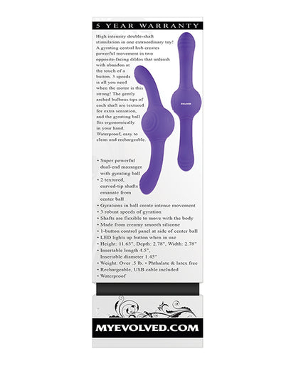 Evolved Our Gyro Vibe - Purple by Evolved Novelties INC