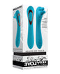 Evolved Heads or Tails Rechargeable Vibrator - Teal by Evolved Novelties INC