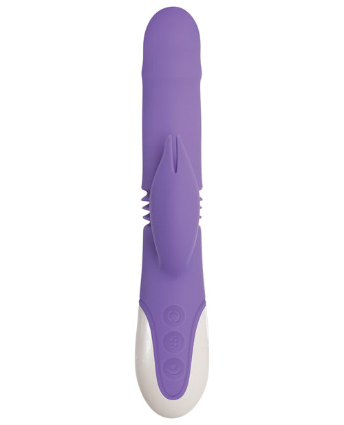 Evolved Thick & Thrust Bunny Dual Stim Rechargeable - Purple by Evolved Novelties INC