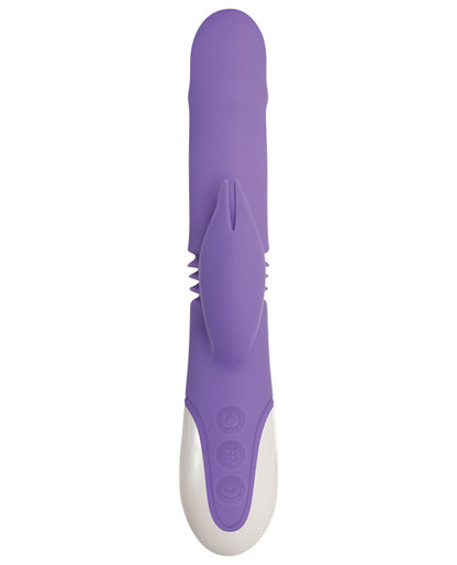 Evolved Thick & Thrust Bunny Dual Stim Rechargeable - Purple by Evolved Novelties INC
