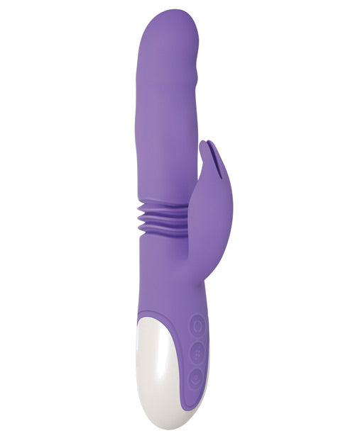 Evolved Thick & Thrust Bunny Dual Stim Rechargeable - Purple by Evolved Novelties INC