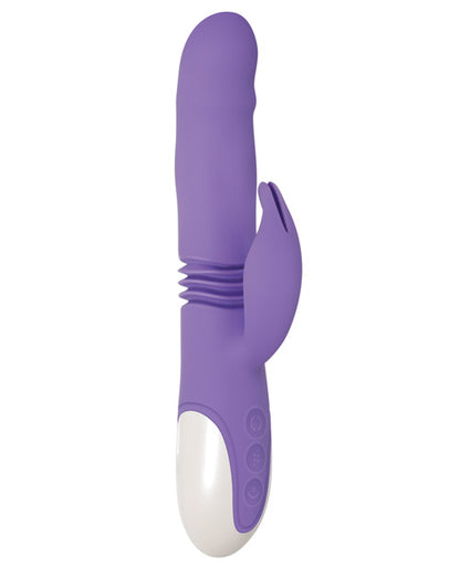 Evolved Thick & Thrust Bunny Dual Stim Rechargeable - Purple by Evolved Novelties INC