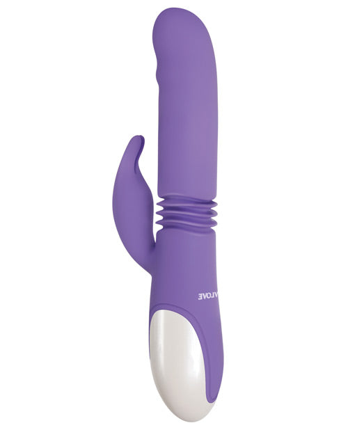 Evolved Thick & Thrust Bunny Dual Stim Rechargeable - Purple by Evolved Novelties INC