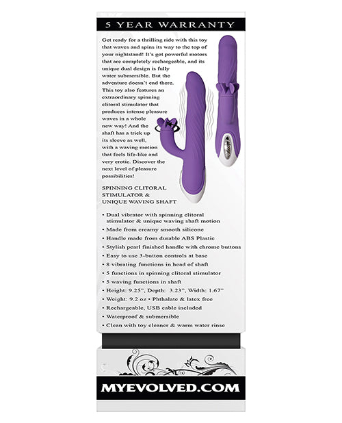 Evolved Tilt O Whirl Dual Stim - Purple by Evolved Novelties INC