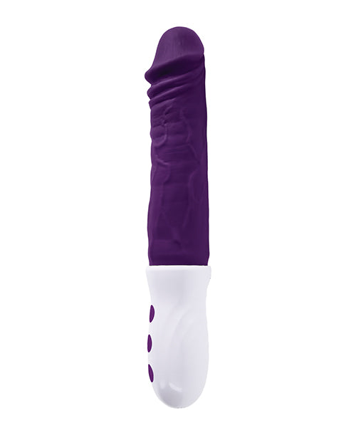 Evolved Plum Thrust Realistic Shaft Vibrator - Purple