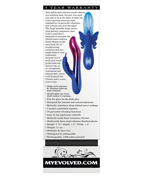 Evolved Firefly Dual Stim - Blue by Evolved Novelties INC