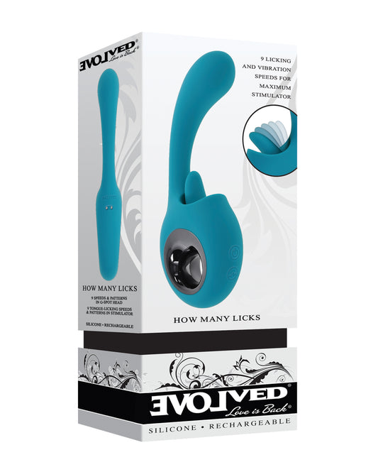 Evolved How Many Lick G-Spot Vibrator - Teal