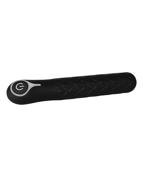 Evolved Quilted Love Rechargeable Vibrator - Black by Evolved Novelties INC