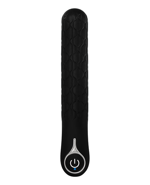 Evolved Quilted Love Rechargeable Vibrator - Black by Evolved Novelties INC