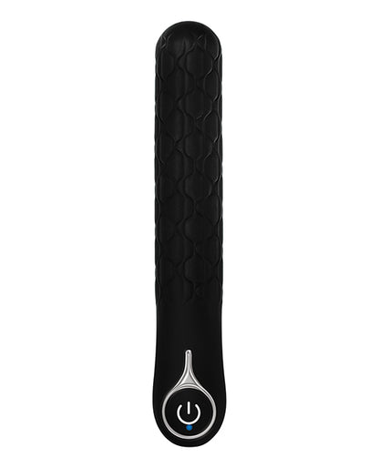 Evolved Quilted Love Rechargeable Vibrator - Black by Evolved Novelties INC