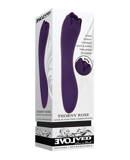 Evolved Thorny Rose Dual End Massager - Purple by Evolved Novelties INC