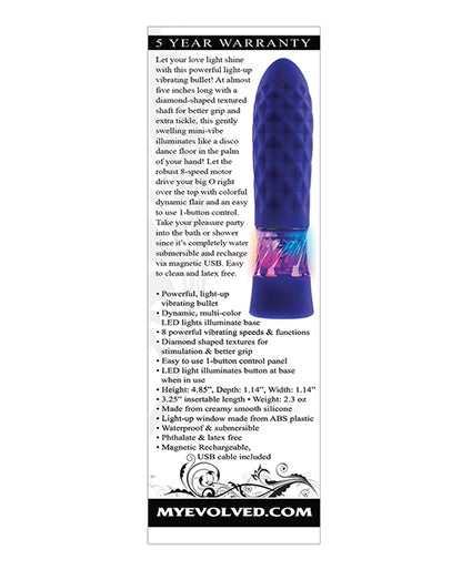Evolved Raver Light Up Bullet - Purple by Evolved Novelties INC