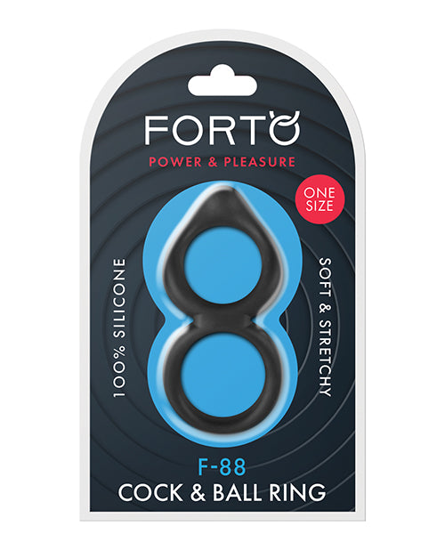 Forto F-88 Double Ring Liquid Silicone Cock Ring by Vvole
